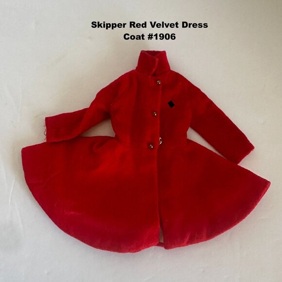 1963 Mattel Skipper Doll Redhead Barbies Sister With Carrying Case & Outfits - Picture 14 of 15